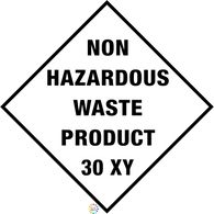 Non Hazadous</br> Waste Product 30xy
