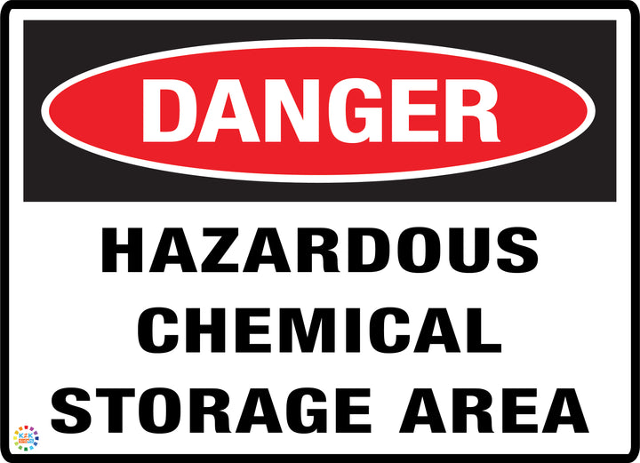 Hazardous Chemical Storage Area Sign