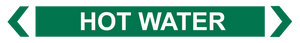 Hot Water - Pipe Marker Sign