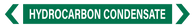 Hydrocarbon Condensate - Pipe Marker Sign