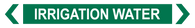 Irrigation Water - Pipe Marker Sign