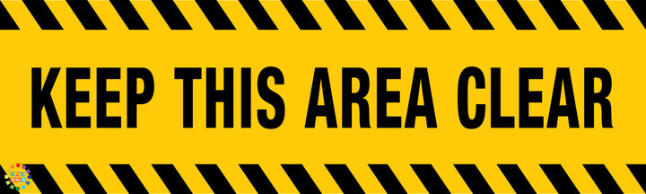 Keep This Area Clear Sign