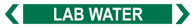 Lab Water - Pipe Marker Sign