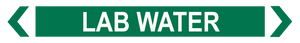 Lab Water - Pipe Marker Sign