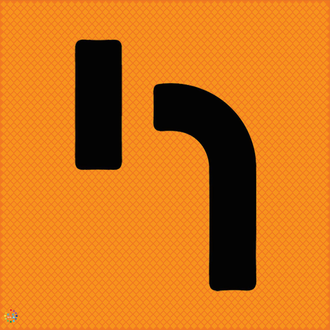 Lane Status No Left Turn - Multi Message Temporary Road Traffic Sign 