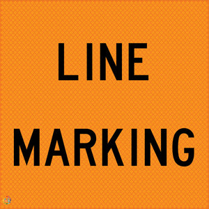 Line Marking - Multi Message Temporary Road Traffic Sign