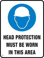 Head Protection Must Be Worn In This Area