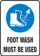 Foot Wash Must Be Used