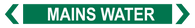Mains Water - Pipe Marker Sign