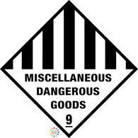 Miscellaneous Dangerous Goods 9 Sign