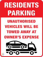 Residential Parking Sign