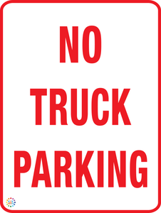 No Truck Parking Sign