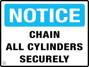 Notice Chain All Cylinders Securely