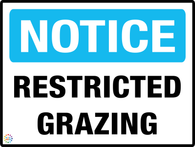 Notice<br/> Restricted Grazing