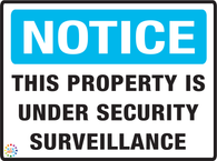 Notice<br/> This property<br/> Security Surveillance