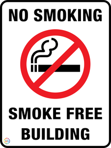 No Smoking Smoke Free Building