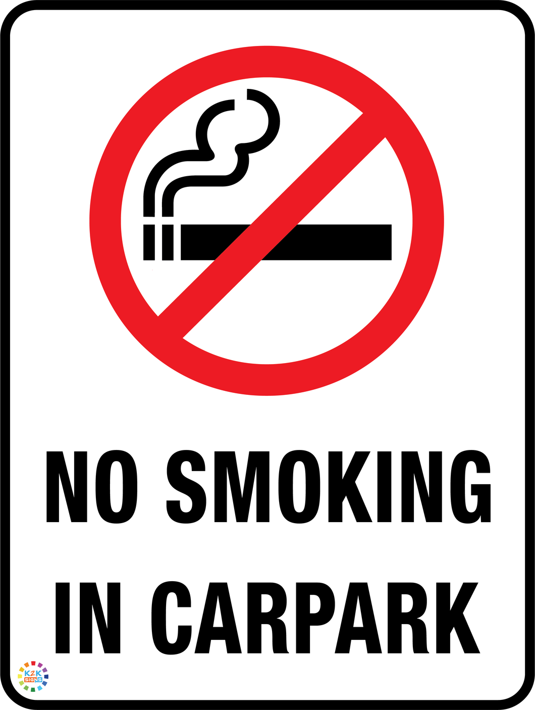 No Smoking<br/> In Carpark
