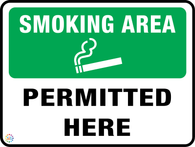 Smoking Area<br/> Permitted Here