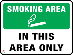 Smoking Area In This Area Only