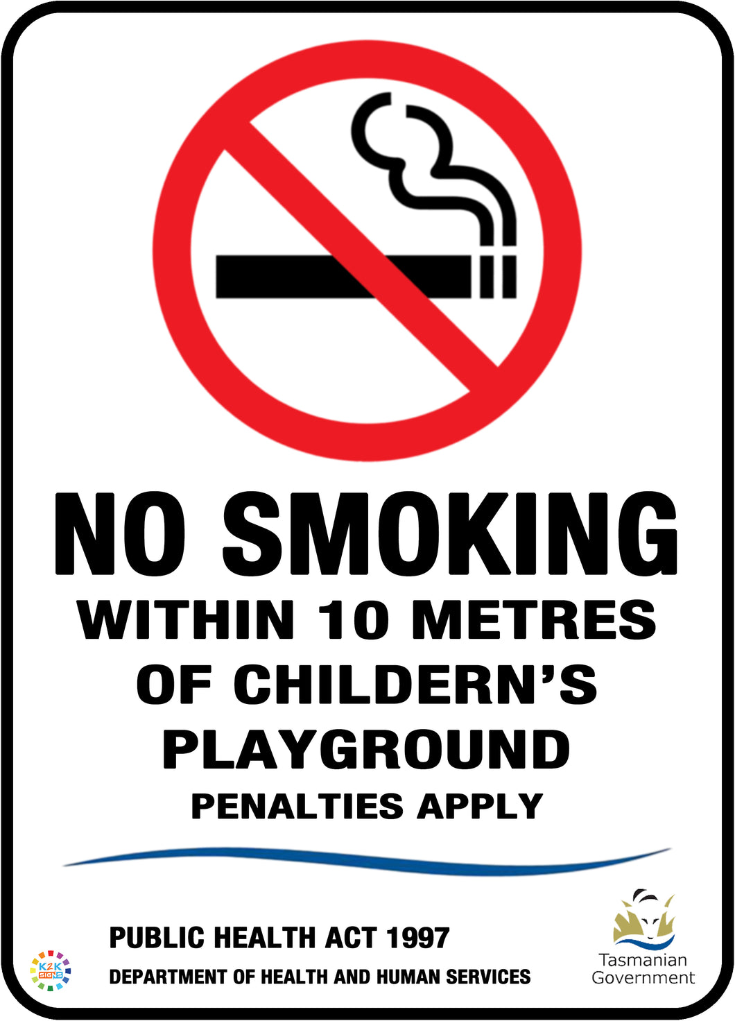 No Smoking<br>Within 10 Metres<br>Of Children's<br>Playground
