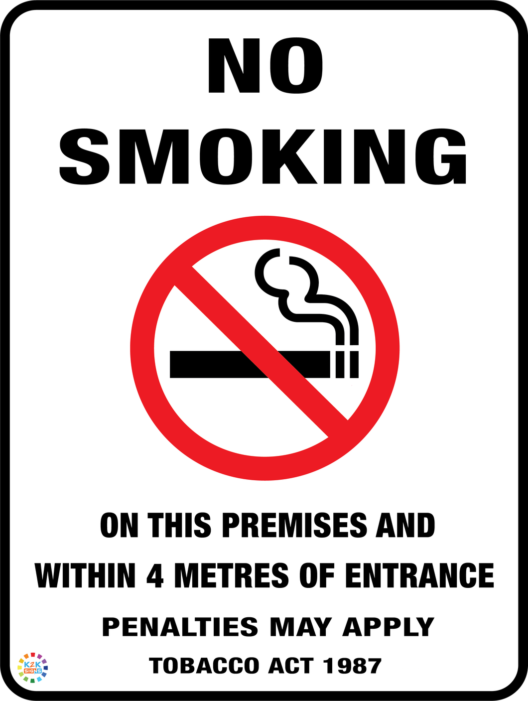 No Smoking<br/> On These Premises