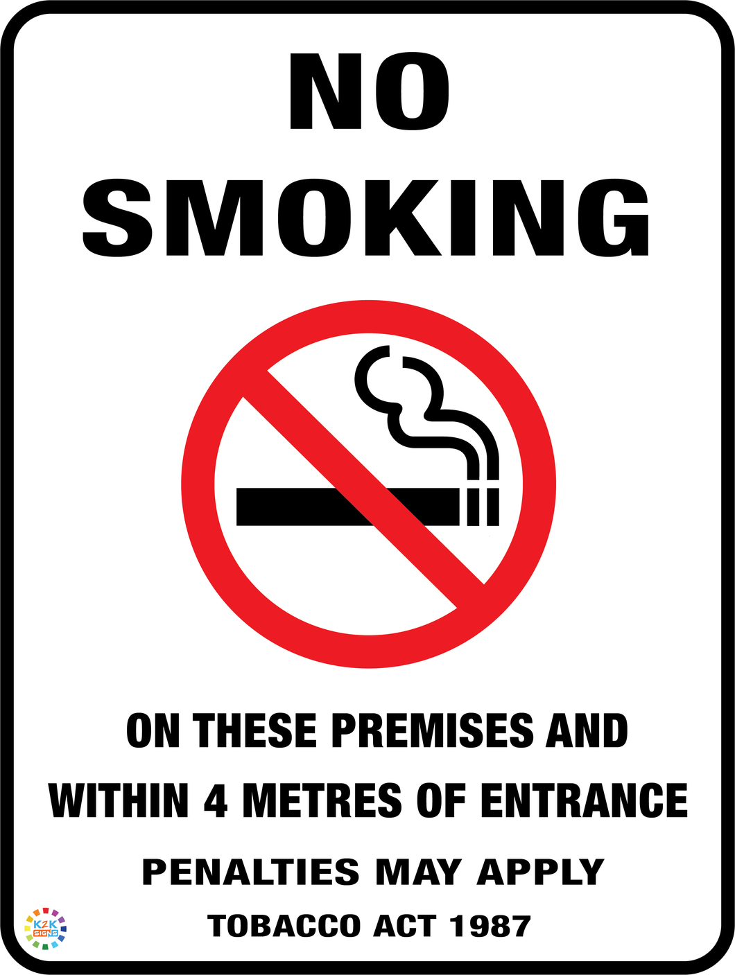 No Smoking<br/> On These Premises