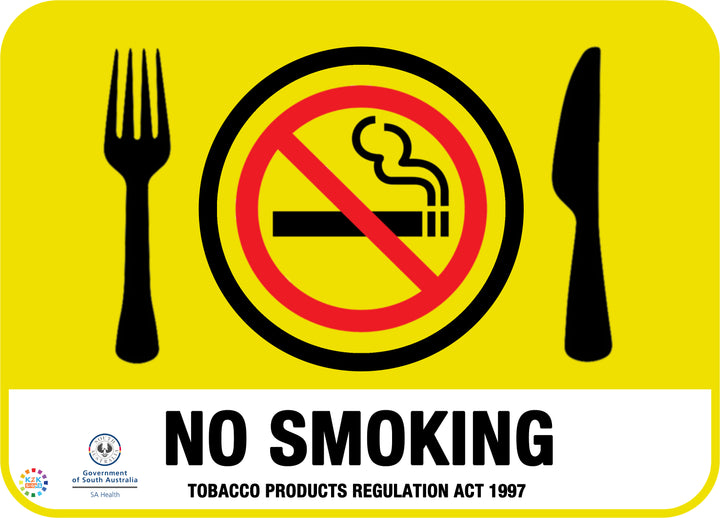 No Smoking Sign for South Australia