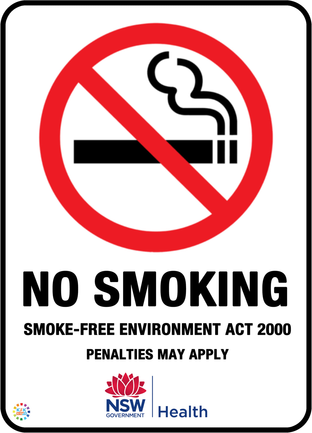 No Smoking Signage
