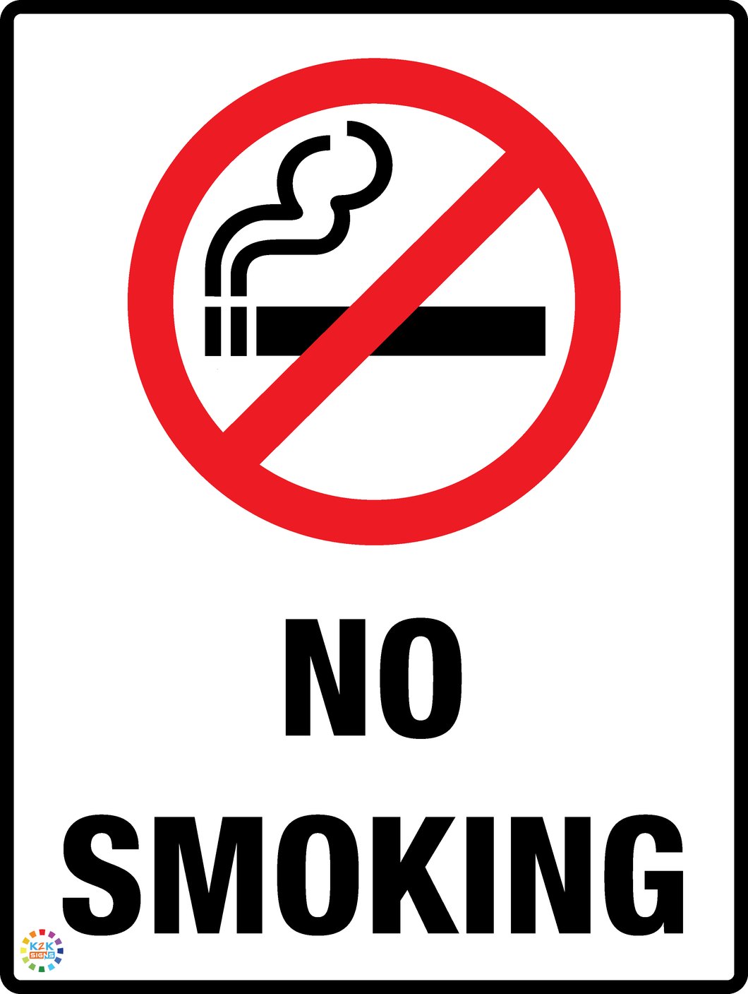 No Rfi Sign No Smoking Signage | K2K Signs Australia