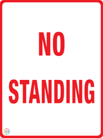 No Standing Sign