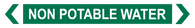 Non Potable Water - Pipe Marker Sign