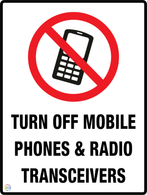 Trun Off Mobile<br/> Phones & Radio<br/> Transceivers