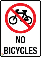 No Bicycles Sign