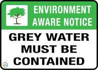 Grey Water Must Be Contained