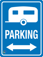 Caravan Parking - Two Way Arrow Sign