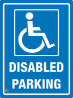 Disable Parking Sign
