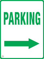 Parking - Right Arrow Sign