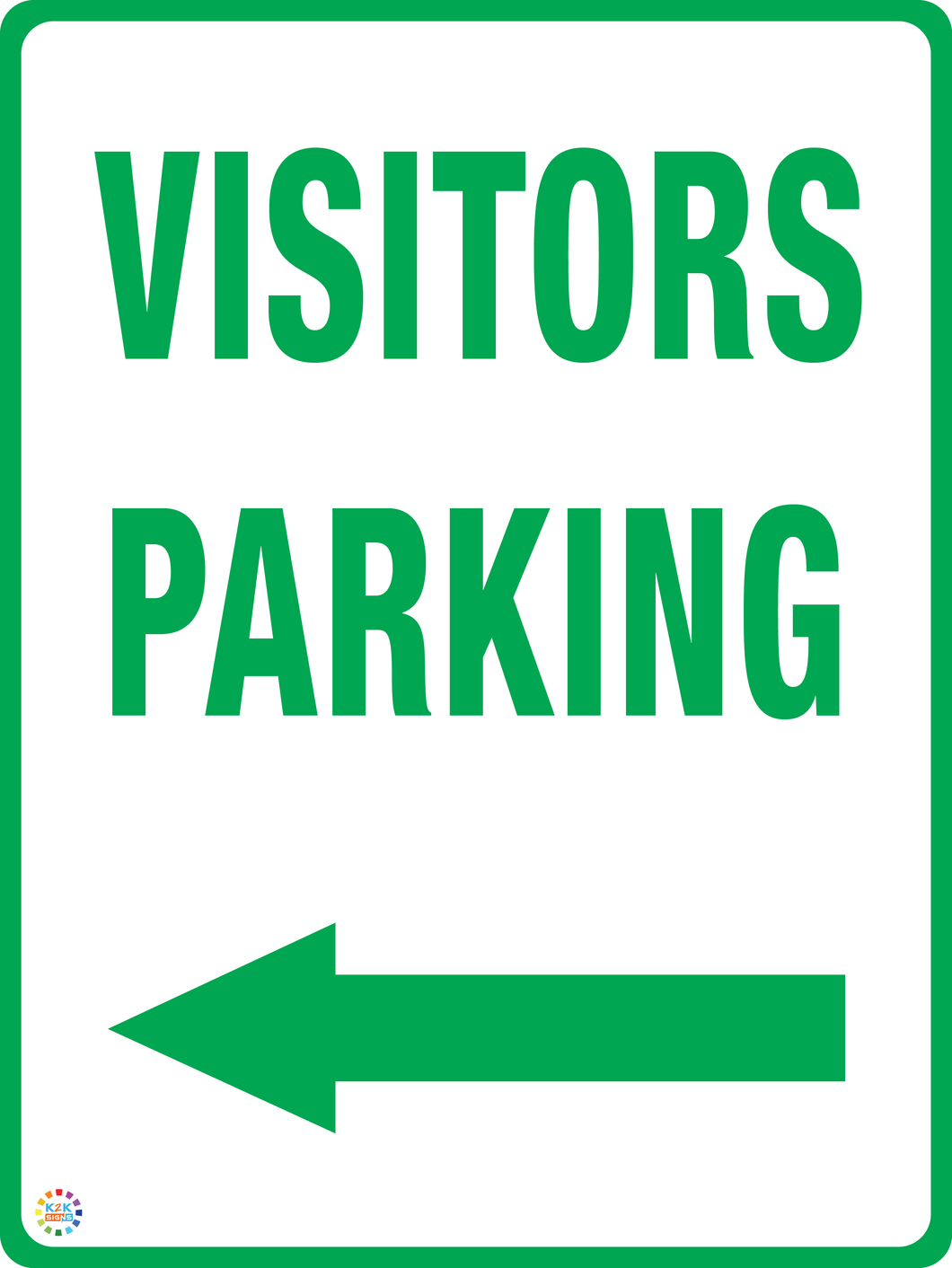 Visitors Parking (Left Arrow)