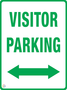 Visitor Parking (Two Way Arrow) Sign