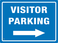 Visitor Parking (Right Arrow) Sign
