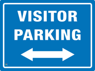 Visitor Parking (Two Way Arrow) Sign