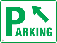 Parking (Straight Left) Sign