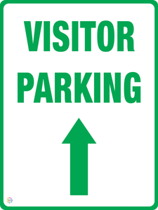 Visitor Parking (Straight Arrow) Sign