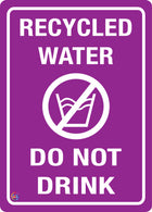 Recycled Water Do Not Drink