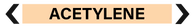 Acetylene - Pipe Marker