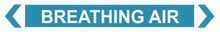 Load image into Gallery viewer, Breathing Air - Pipe Marker Sign