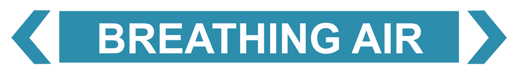 Breathing Air - Pipe Marker Sign