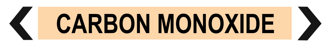 Carbon Monoxide - Pipe Marker