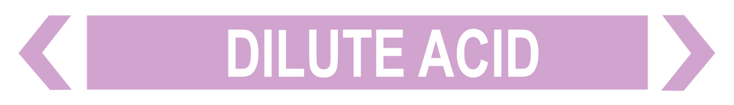 Dilute Acid - Pipe Marker
