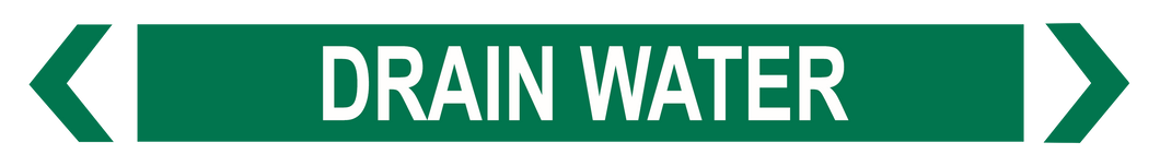 Drain Water - Pipe Marker